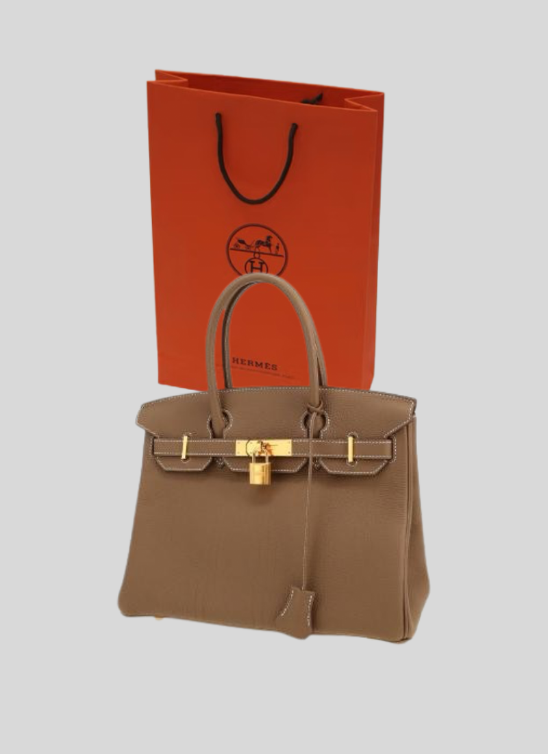 Birkin handtas bruin