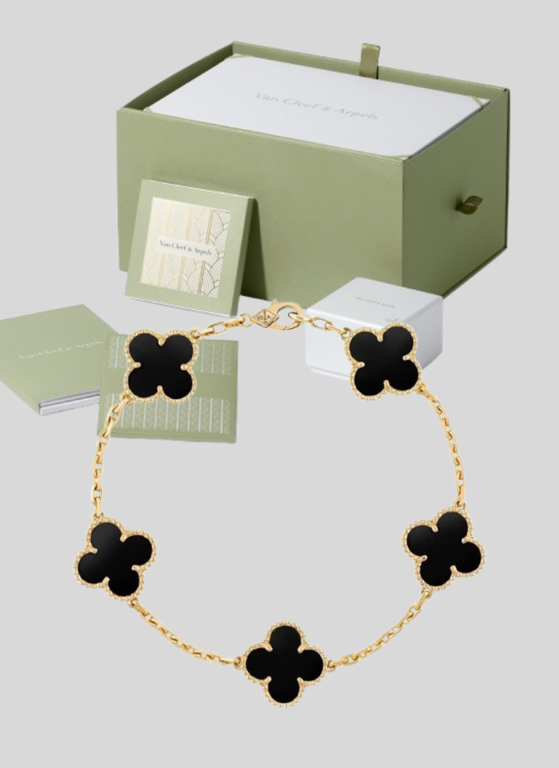 Bracelet V/C Gold&Black